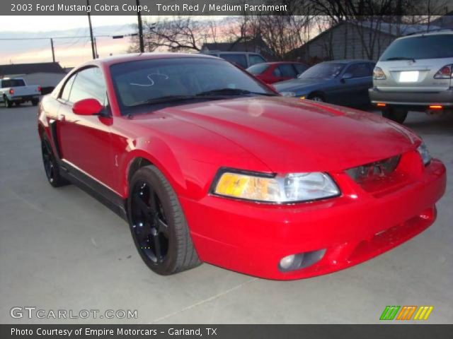 2003 Ford Mustang Cobra Coupe in Torch Red