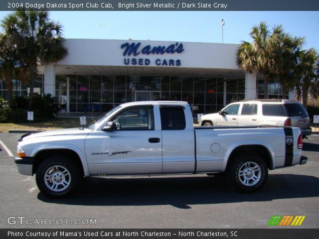 2004 Dodge Dakota Sport Club Cab in Bright Silver Metallic