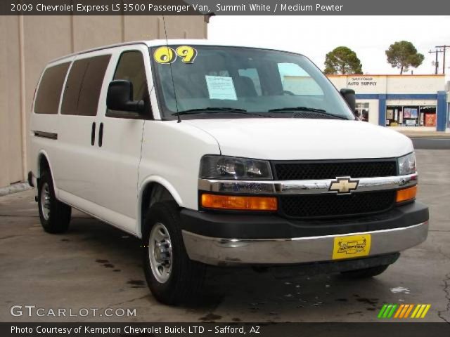 2009 Chevrolet Express LS 3500 Passenger Van in Summit White