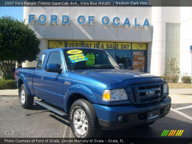 2007 Ford Ranger Tremor SuperCab 4x4 in Vista Blue Metallic