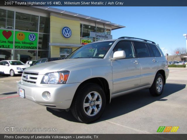 2007 Toyota Highlander V6 4WD in Millenium Silver Metallic