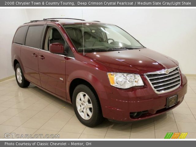 2008 Chrysler Town & Country Touring in Deep Crimson Crystal Pearlcoat