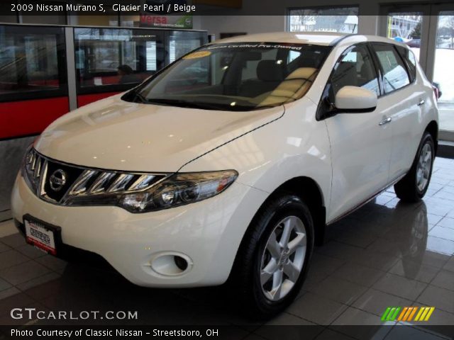 2009 Nissan Murano S in Glacier Pearl