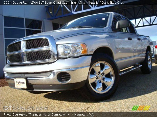 2004 Dodge Ram 1500 SLT Sport Quad Cab in Bright Silver Metallic