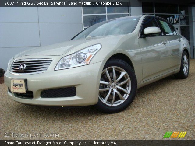 2007 Infiniti G 35 Sedan in Serengeti Sand Metallic