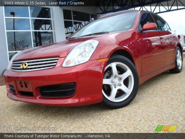 2003 Infiniti G 35 Sedan in Laser Red