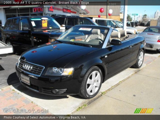 2005 Audi A4 3.0 quattro Cabriolet in Brilliant Black