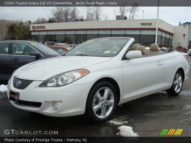 2006 Toyota Solara SLE V6 Convertible in Arctic Frost Pearl