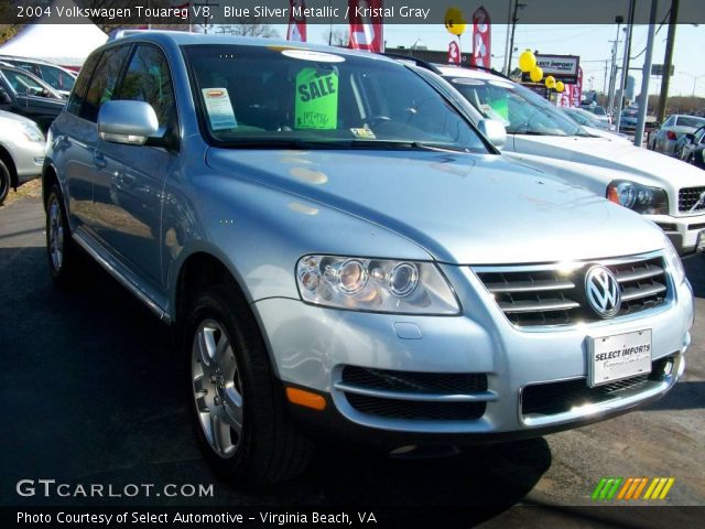 2004 Volkswagen Touareg V8 in Blue Silver Metallic