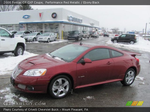 2008 Pontiac G6 GXP Coupe in Performance Red Metallic
