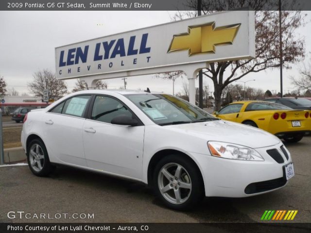 2009 Pontiac G6 GT Sedan in Summit White