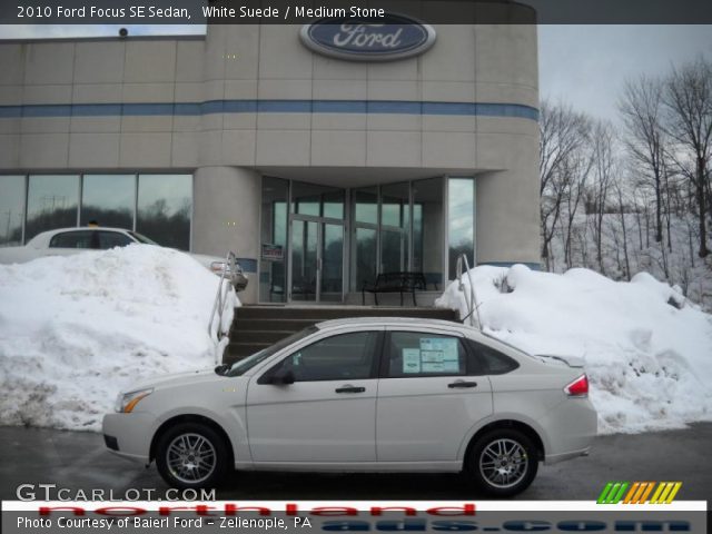 Ford Focus 2010 White. White Suede 2010 Ford Focus SE