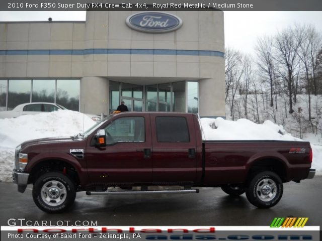 2010 Ford F350 Super Duty FX4 Crew Cab 4x4 in Royal Red Metallic