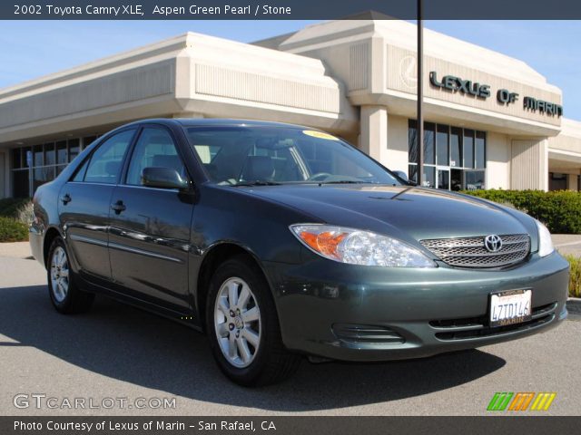 2002 Toyota Camry XLE in Aspen Green Pearl