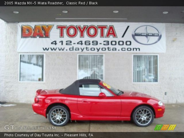 2005 Mazda MX-5 Miata Roadster in Classic Red