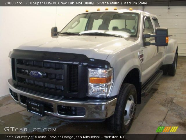 2008 Ford F350 Super Duty XL Crew Cab 4x4 Dually in Silver Metallic