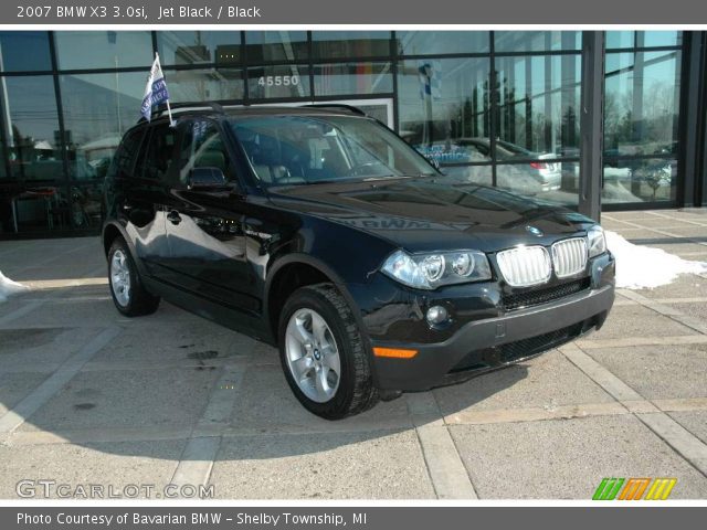 2007 BMW X3 3.0si in Jet Black