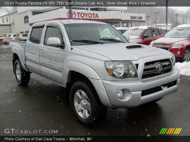 2010 Toyota Tacoma V6 SR5 TRD Sport Double Cab 4x4 in Silver Streak Mica