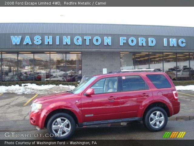 2008 Ford Escape Limited 4WD in Redfire Metallic