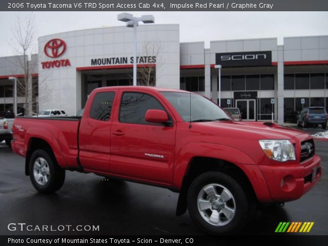 2006 Toyota Tacoma V6 TRD Sport Access Cab 4x4 in Impulse Red Pearl