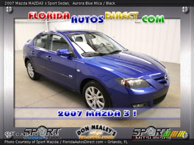 2007 Mazda MAZDA3 s Sport Sedan in Aurora Blue Mica