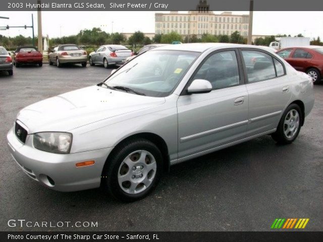 2003 Hyundai Elantra GLS Sedan in Silver Pewter