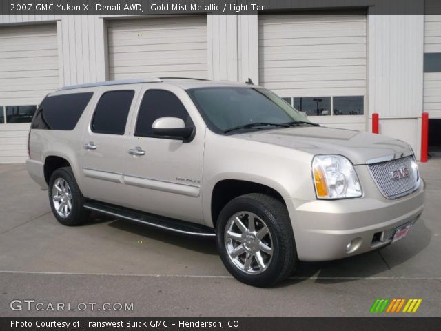 Gold Mist Metallic 2007 Gmc Yukon Xl Denali Awd Light