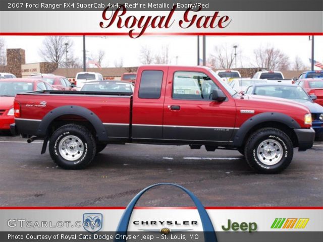2007 Ford Ranger FX4 SuperCab 4x4 in Redfire Metallic