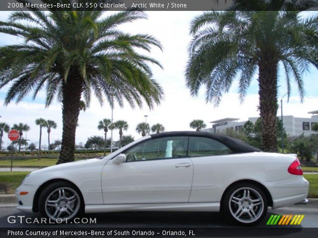 2008 Mercedes-Benz CLK 550 Cabriolet in Arctic White
