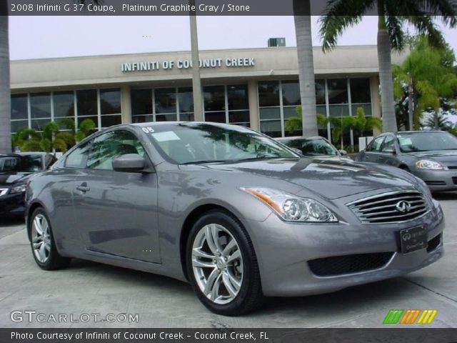 2008 Infiniti G 37 Coupe in Platinum Graphite Gray