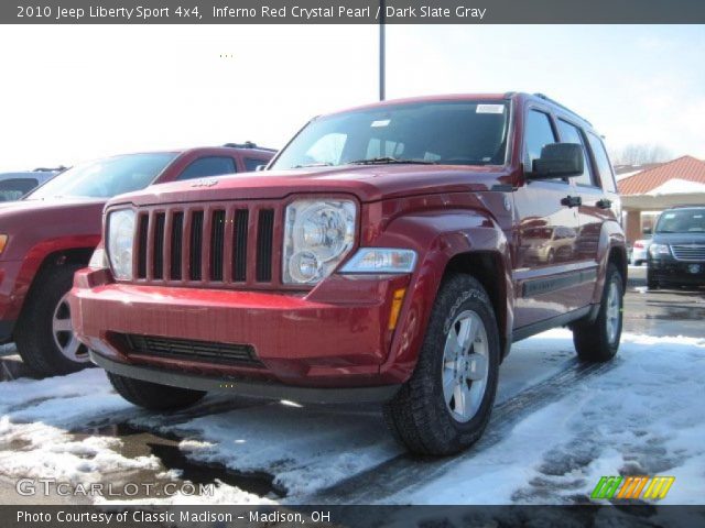 2010 Jeep Liberty Sport 4x4 in Inferno Red Crystal Pearl