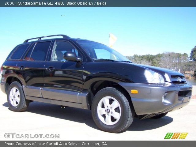 2006 Hyundai Santa Fe GLS 4WD in Black Obsidian