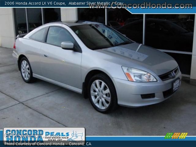 2006 Honda Accord LX V6 Coupe in Alabaster Silver Metallic