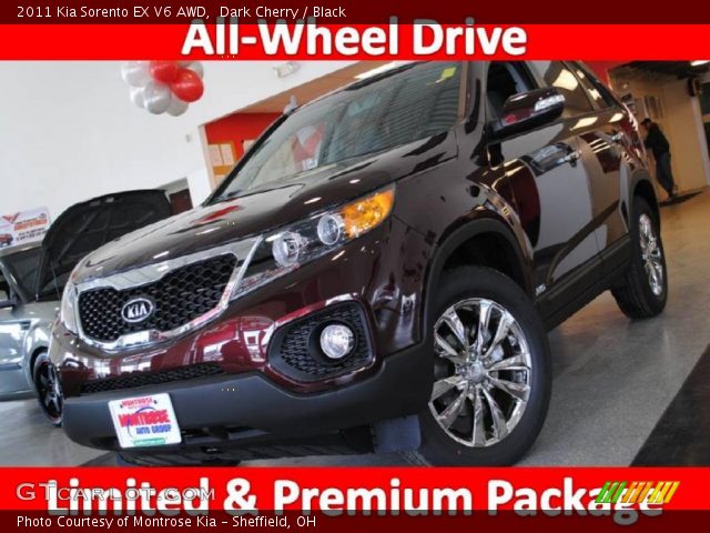 2011 Kia Sorento EX V6 AWD in Dark Cherry