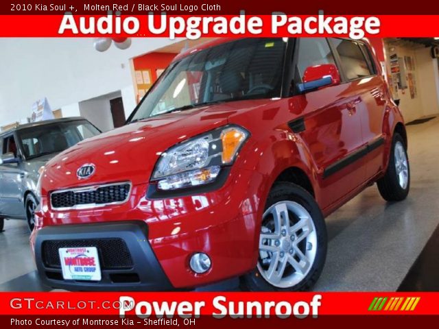 2010 Kia Soul + in Molten Red