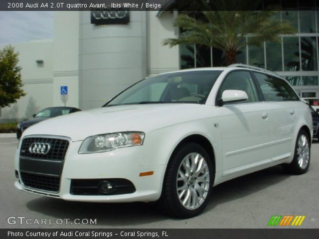 2008 Audi A4 2.0T quattro Avant in Ibis White
