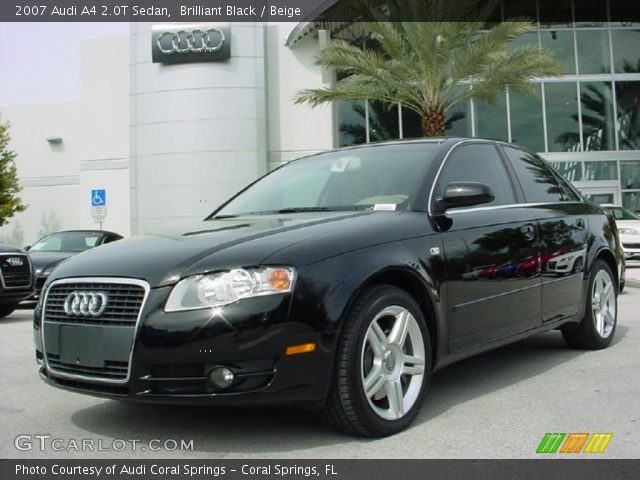 2007 Audi A4 2.0T Sedan in Brilliant Black