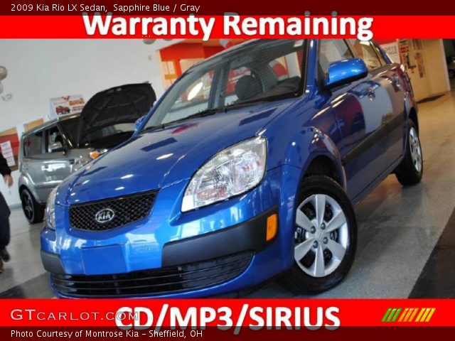 2009 Kia Rio LX Sedan in Sapphire Blue