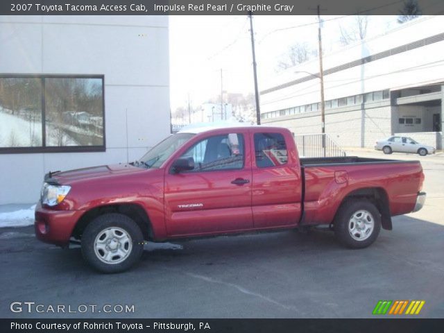2007 Toyota Tacoma Access Cab in Impulse Red Pearl