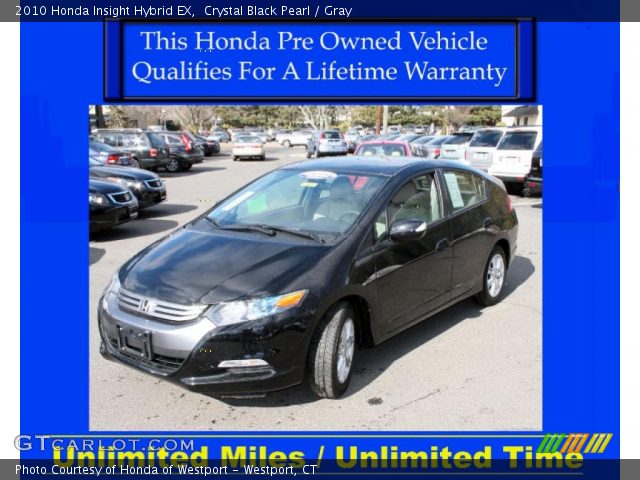 2010 Honda Insight Hybrid EX in Crystal Black Pearl