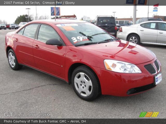 2007 Pontiac G6 Sedan in Crimson Red