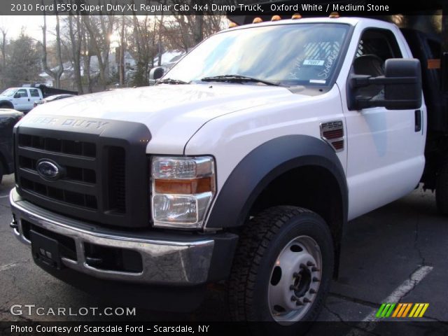 2010 Ford F550 Super Duty XL Regular Cab 4x4 Dump Truck in Oxford White