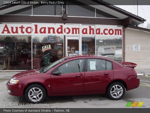 2004 Saturn ION 3 Sedan in Berry Red