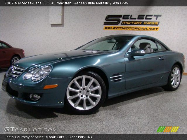 2007 Mercedes-Benz SL 550 Roadster in Aegean Blue Metallic