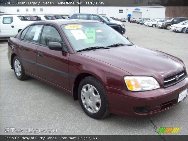 2001 Subaru Legacy L Sedan in Winestone Red Pearl