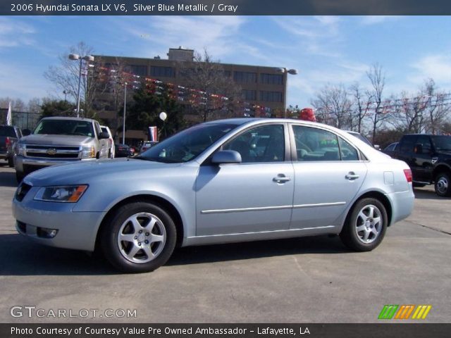 2006 Hyundai Sonata LX V6 in Silver Blue Metallic