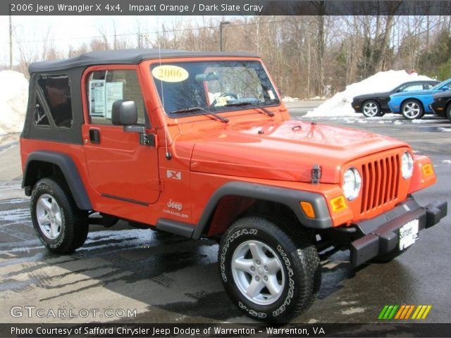 2006 Jeep Wrangler X 4x4 in Impact Orange
