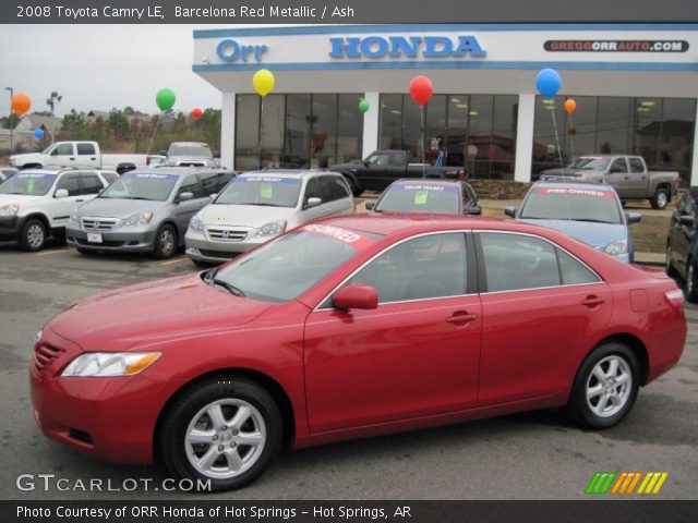 2008 Toyota Camry LE in Barcelona Red Metallic