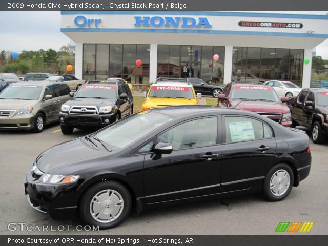 2009 Honda Civic Hybrid Sedan in Crystal Black Pearl