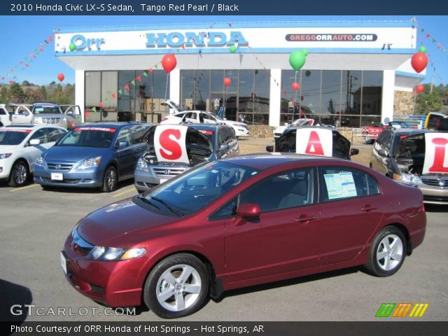 2010 Honda Civic LX-S Sedan in Tango Red Pearl